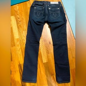 Rock Revival straight leg jeans anabela style